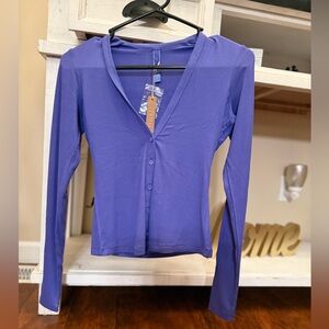 SKIMS Soft Lounge Cardigan in Tanzanite